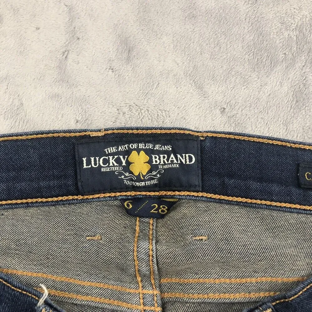 Lucky Brand Jeans Women's Size 28 Low Rise Cate Stacked Skinny Blue